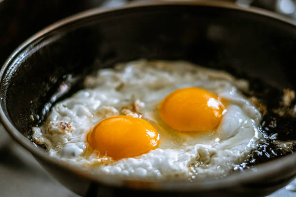 A picture of fried eggs