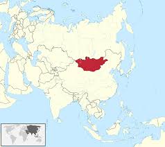 A picture showing of Map of Mongolia