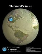 A picture of the earth's water.