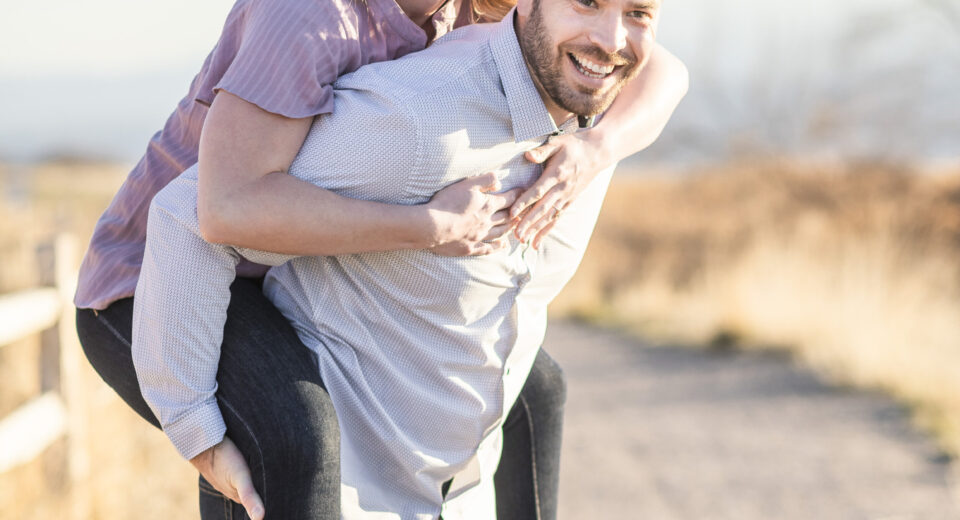 A picture of a smiling couple