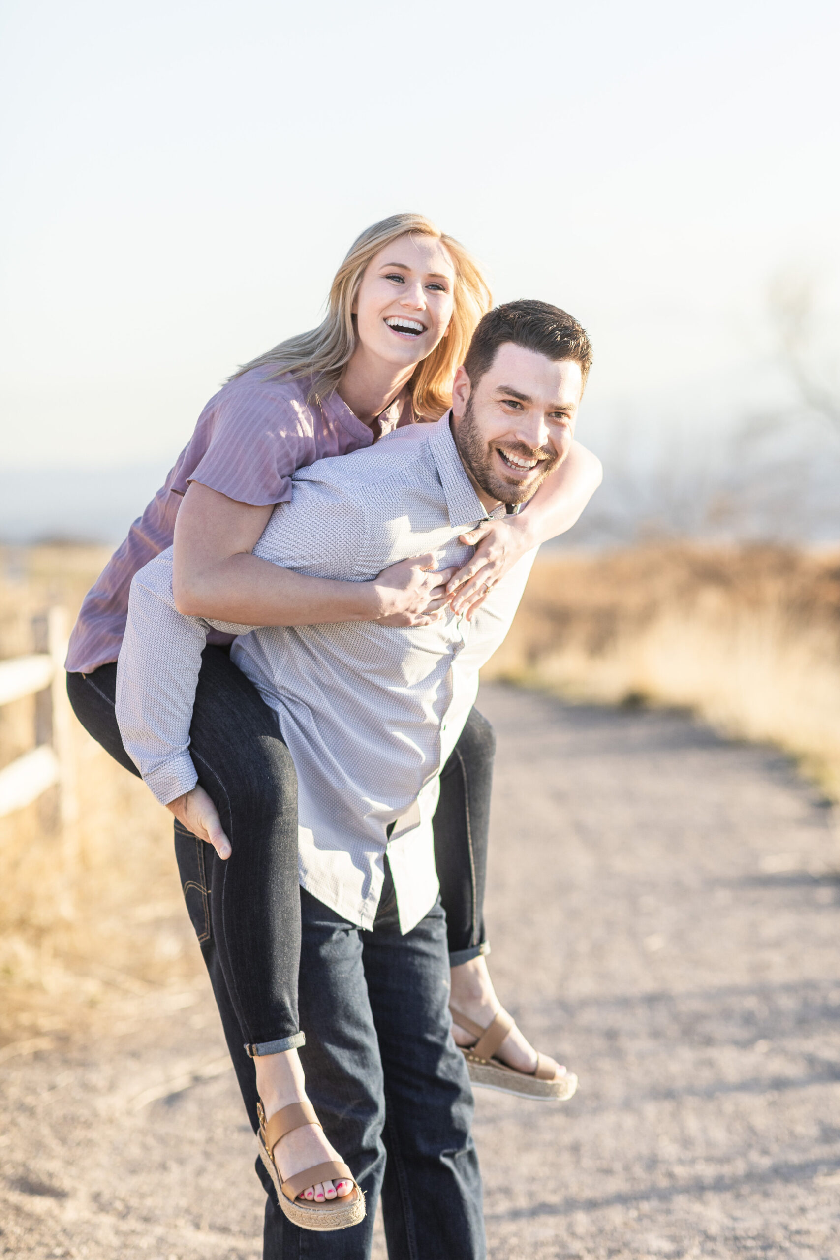 A picture of a smiling couple